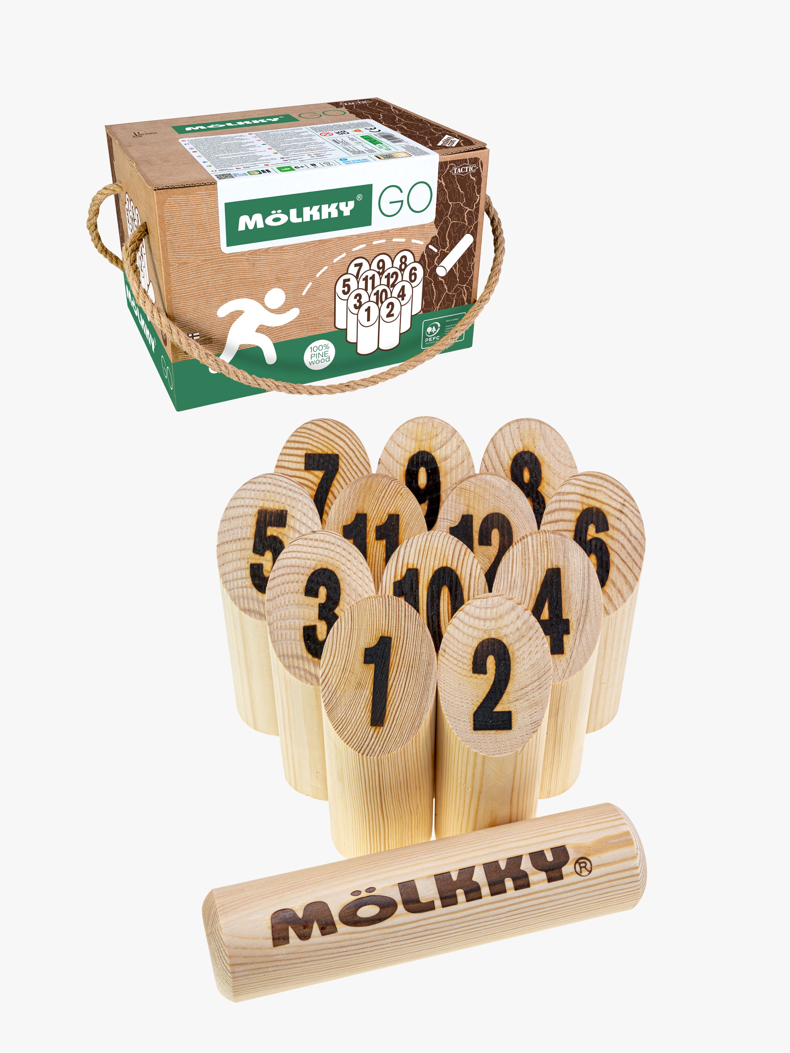 Tactic Mölkky GO Outdoor-Spiel