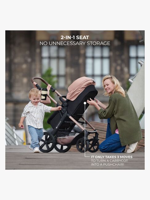 Kinderkraft MOOV 2 4-in-1 Kombikinderwagen, Moonlight Grey