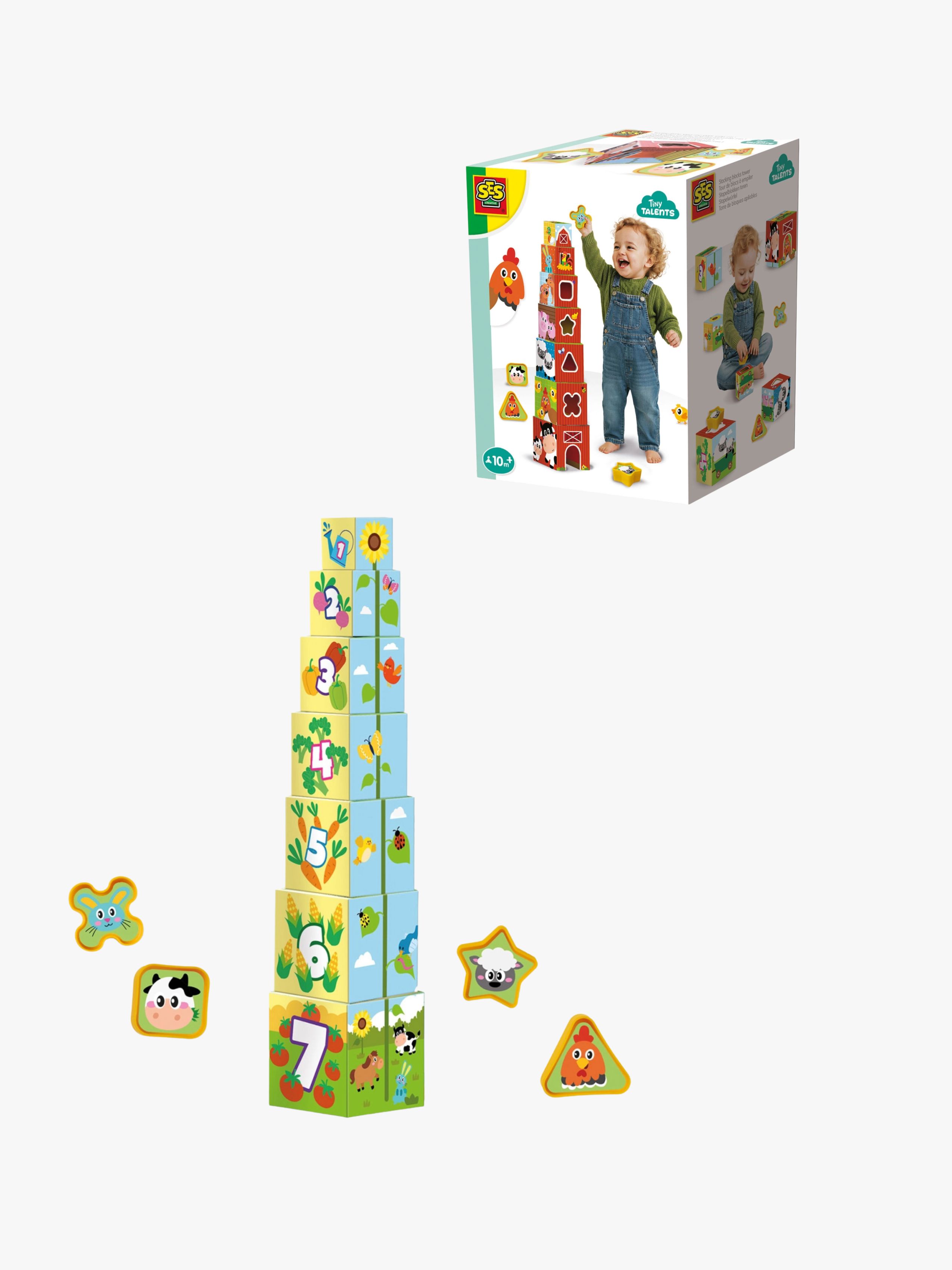 Stapelklötze Bauernhoftiere 2-in-1, Babyspielzeug