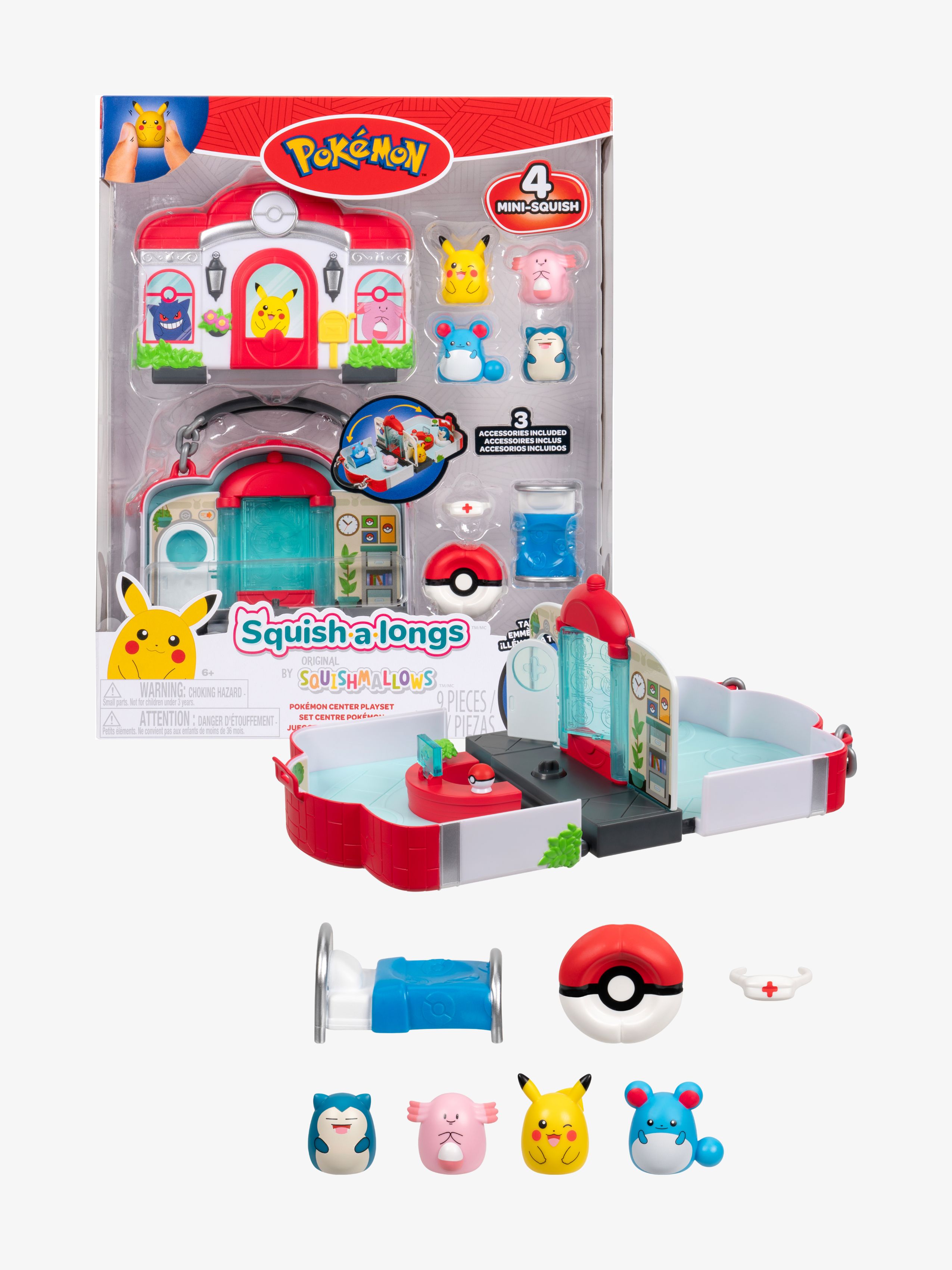 Squishmallows Pokémon Spielset mit Figuren