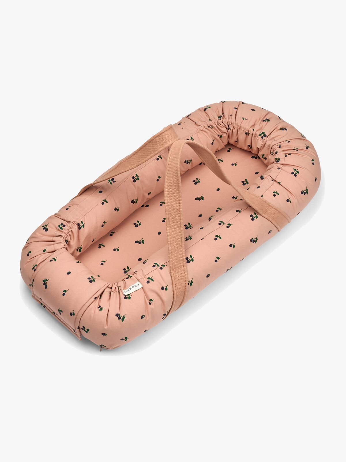 LIEWOOD Gro Printed Babynest, Mini Berry/Pale Tuscany