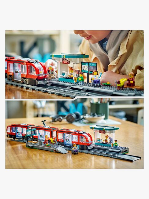 LEGO City 60423 Straßenbahn mit Haltestelle