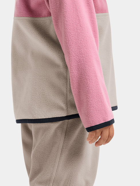 Didriksons Monte Fleece-Pullover, Heather Pink
