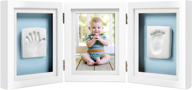 Pearhead Babyprints Deluxe Fotorahmen, Weiß