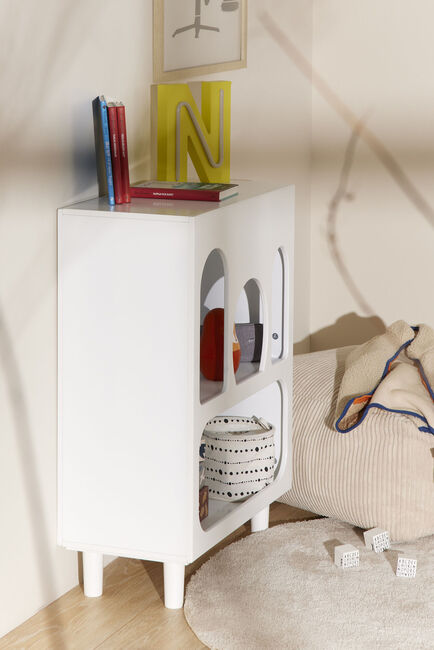 Minitude Form Bücherregal, Weiß