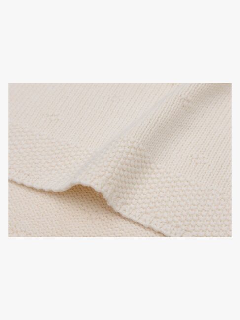 Jollein Gestrickte Decke Cozy, Ivory
