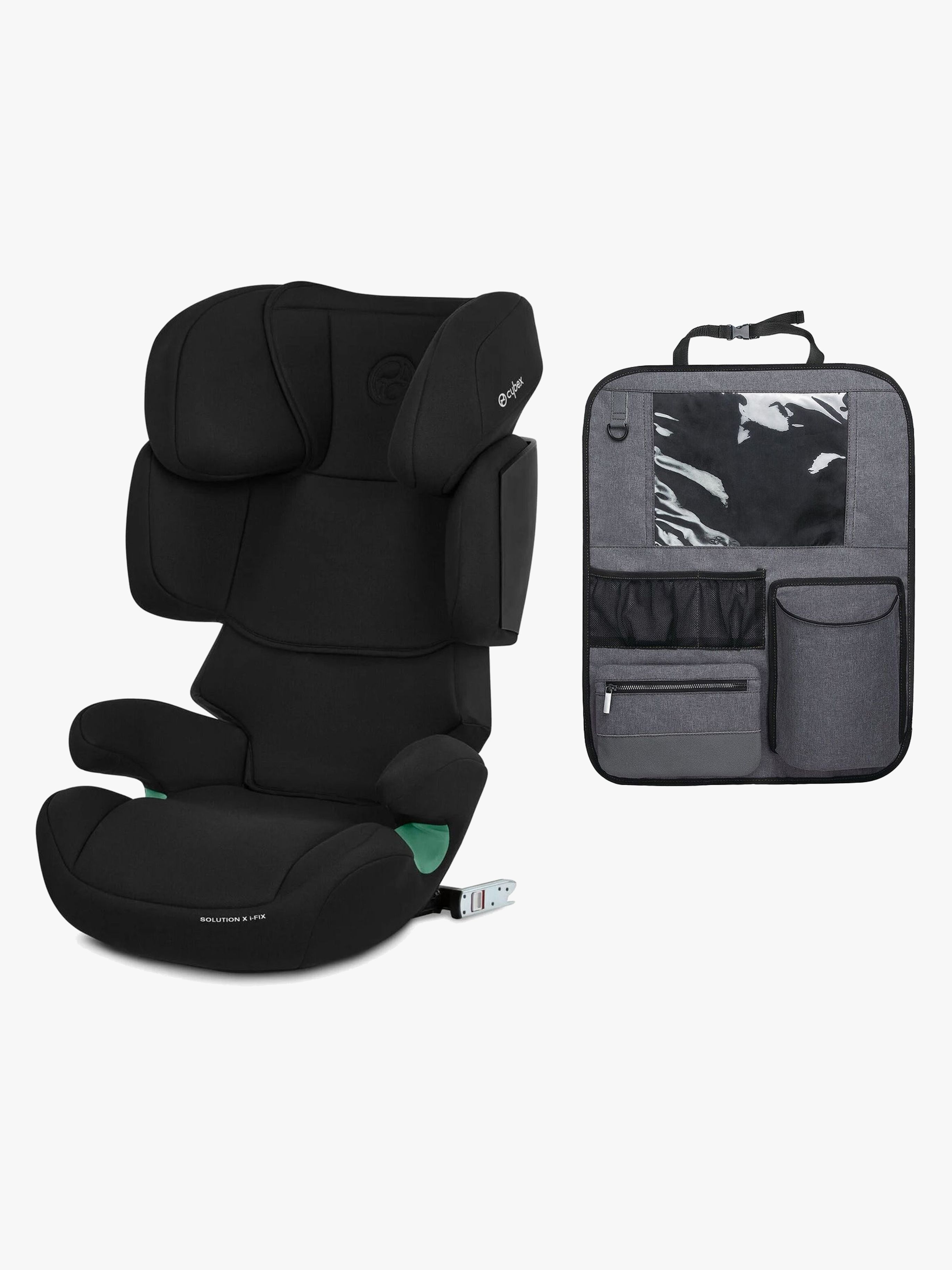 Cybex Solution X i-Fix Kindersitz inkl. Deluxe Trittschutz, Pure Black