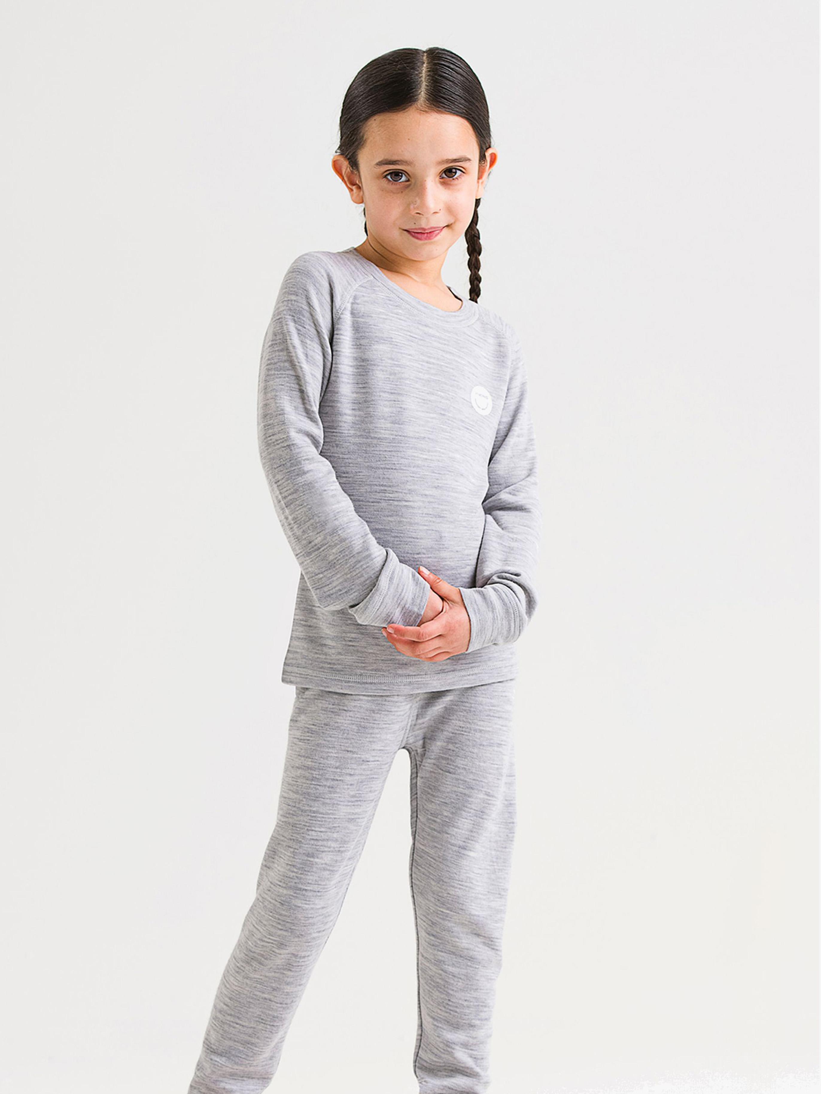 Viking Soft Merino Thermo-Unterhemd Merinomix, Grau/Hellgrau, 86