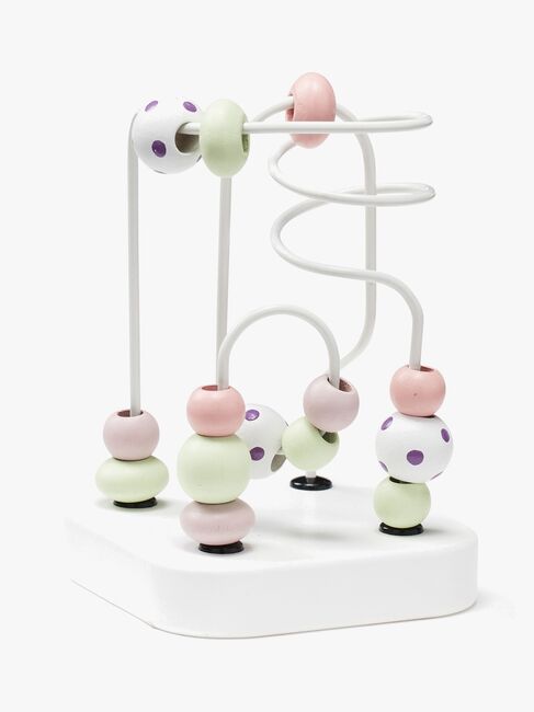 Kids Concept Edvin Kugelbahn Mini, Weiß