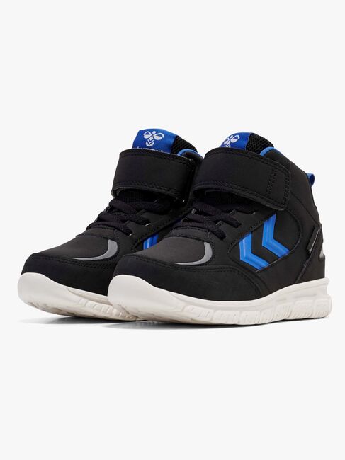 Hummel X-Light 2.0 Mid Tex Jr Sneaker, Black/Blue