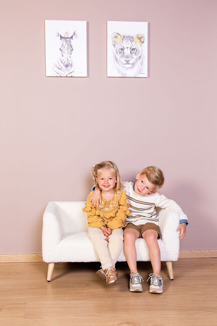 Childhome Kids Teddy Sofa, Naturweiß
