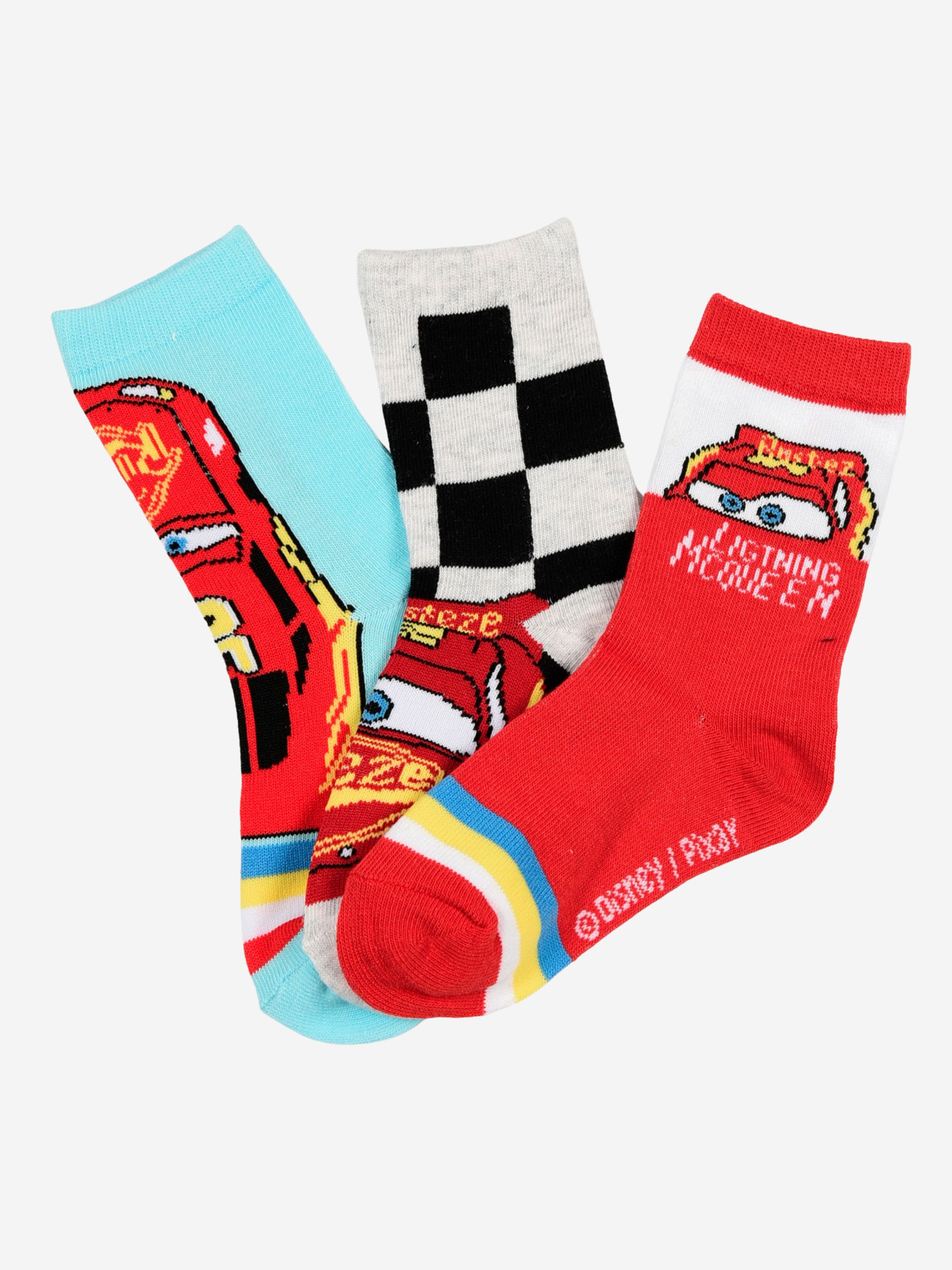 Socken 3er-Pack, Mehrfarbig, 27-30