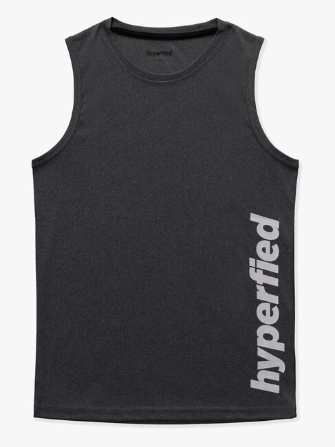 Hyperfied Bounce Tanktop 3er Pack, Black/Grey Melange/White