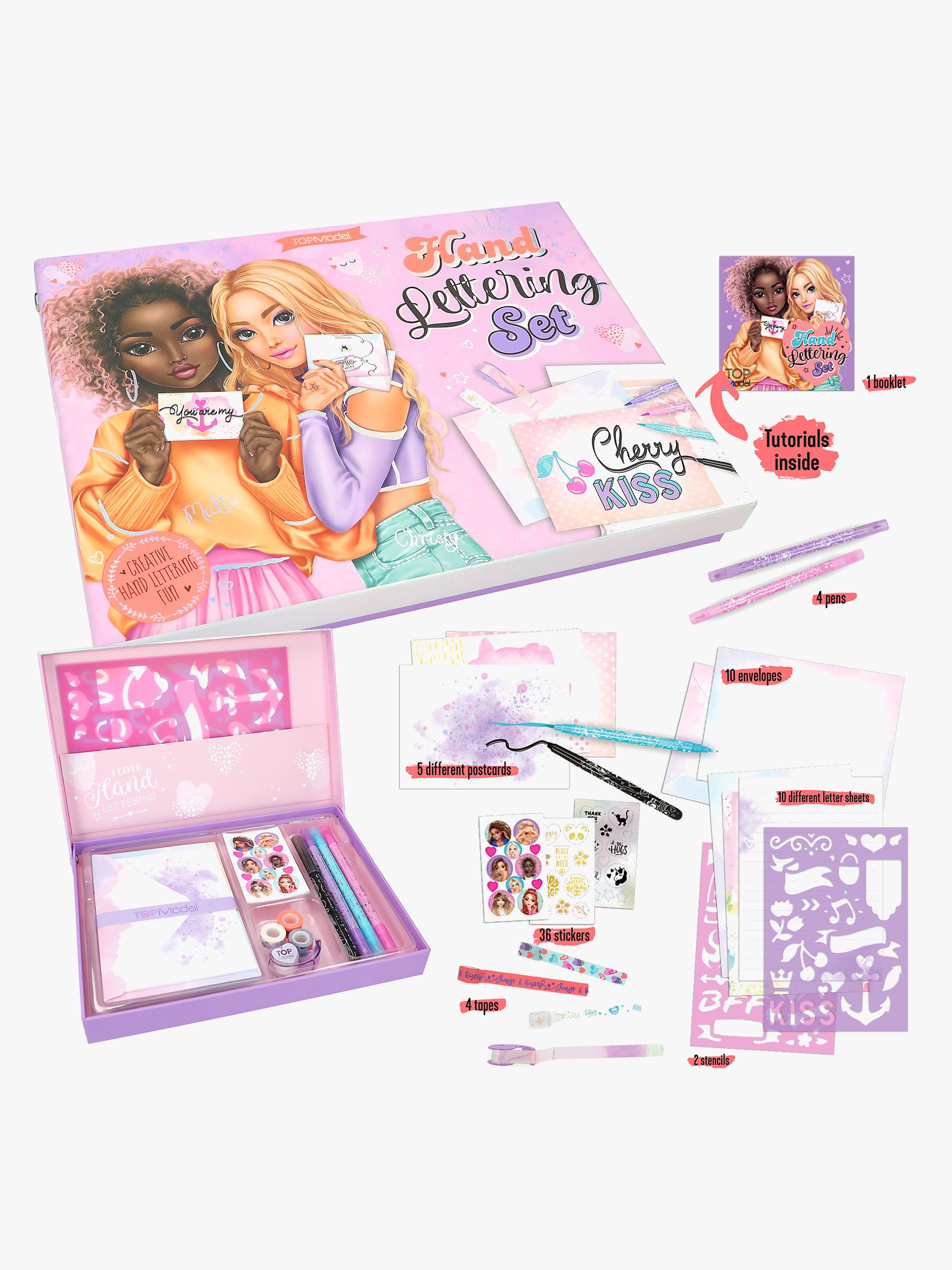 TOPModel Briefpapier Box Handlettering