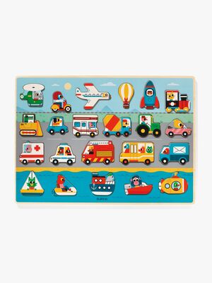 Djeco Holzpuzzle Vroom 22 Teile