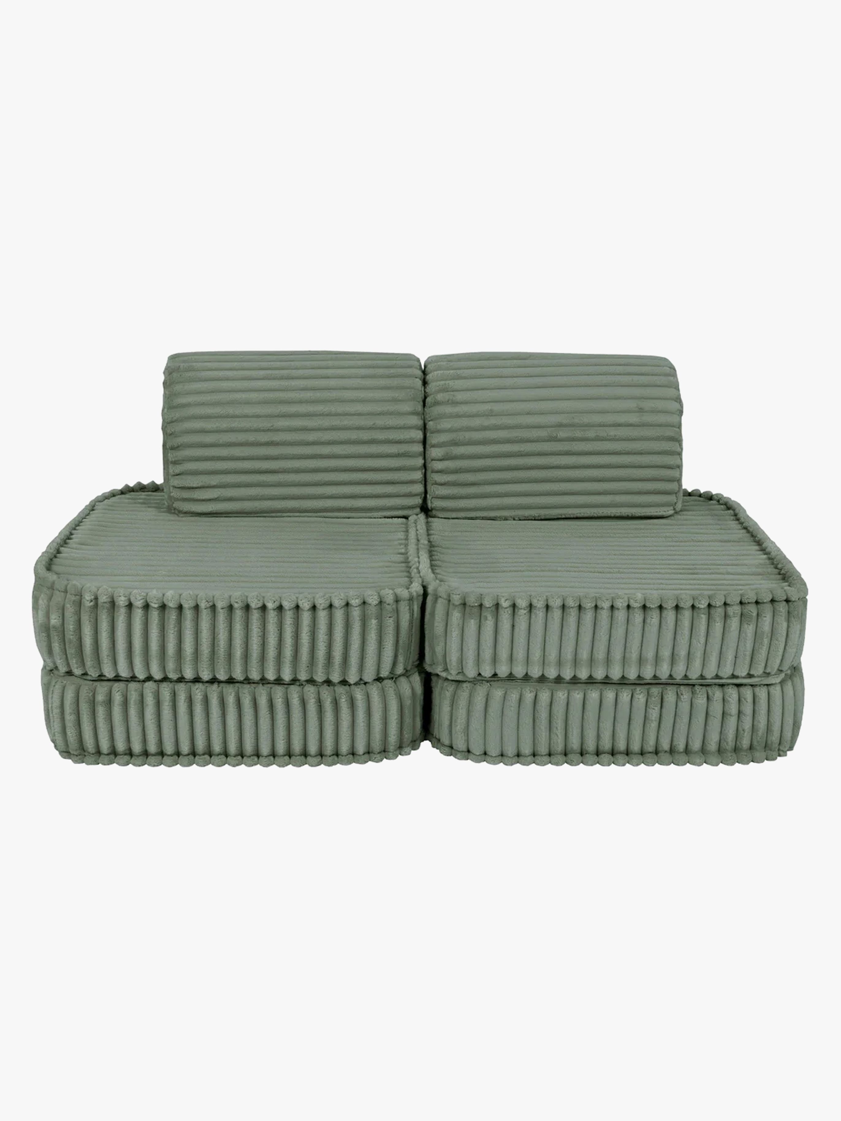 Churros Sofa Basic, Olive Sage Green, Kindersofa, Kindercouch, Kinder