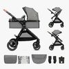 Kinderkraft ESME 2-in-1 Kombikinderwagen, Moonlight Grey