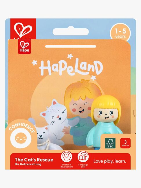 Hape Geschichtenbuch mit Spielset The Cat's Rescue