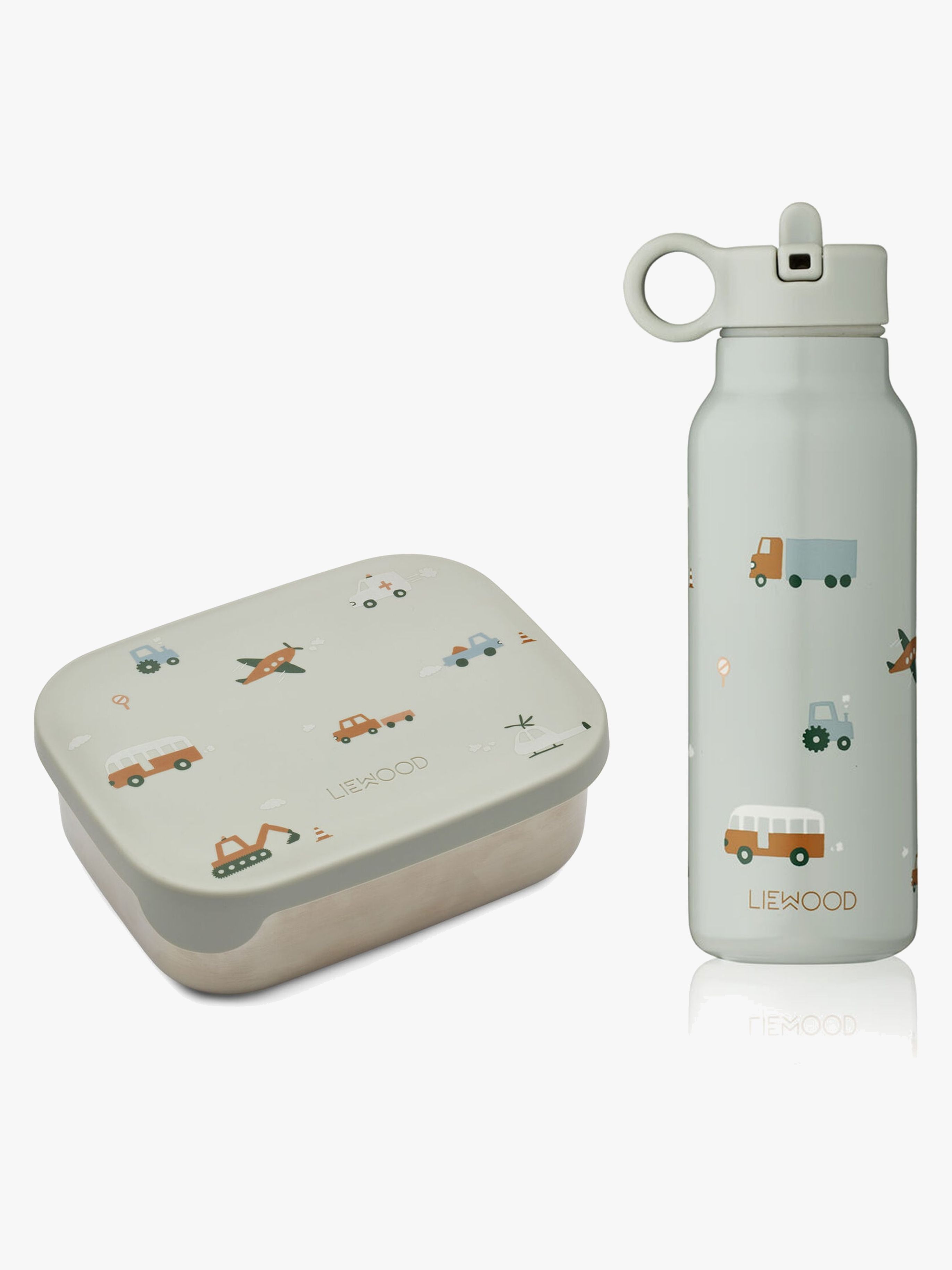 LIEWOOD Arthur Brotdose und Falk Flasche, Vehicles/ Dove Blue