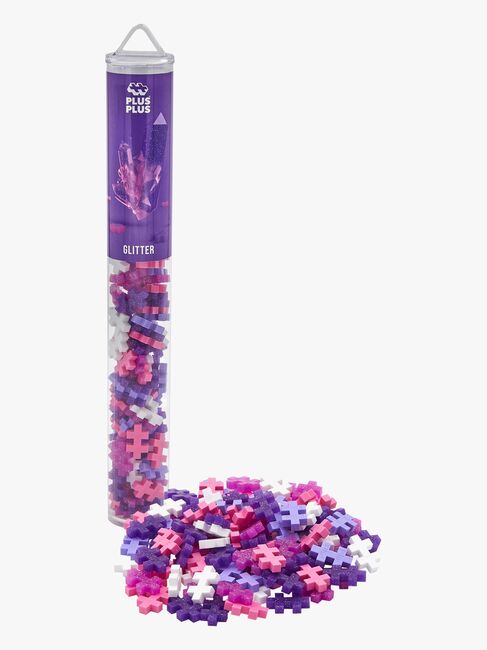 Plus-Plus Bausatz mit Bodenplatte & Röhre Mix, 4x100 Teile