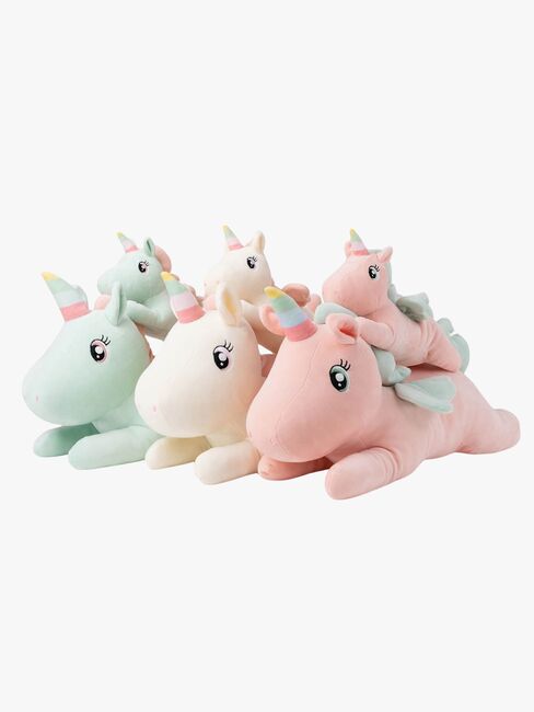 Teddykompaniet Plüschspielzeug Liegendes Einhorn 52 cm, Weiß
