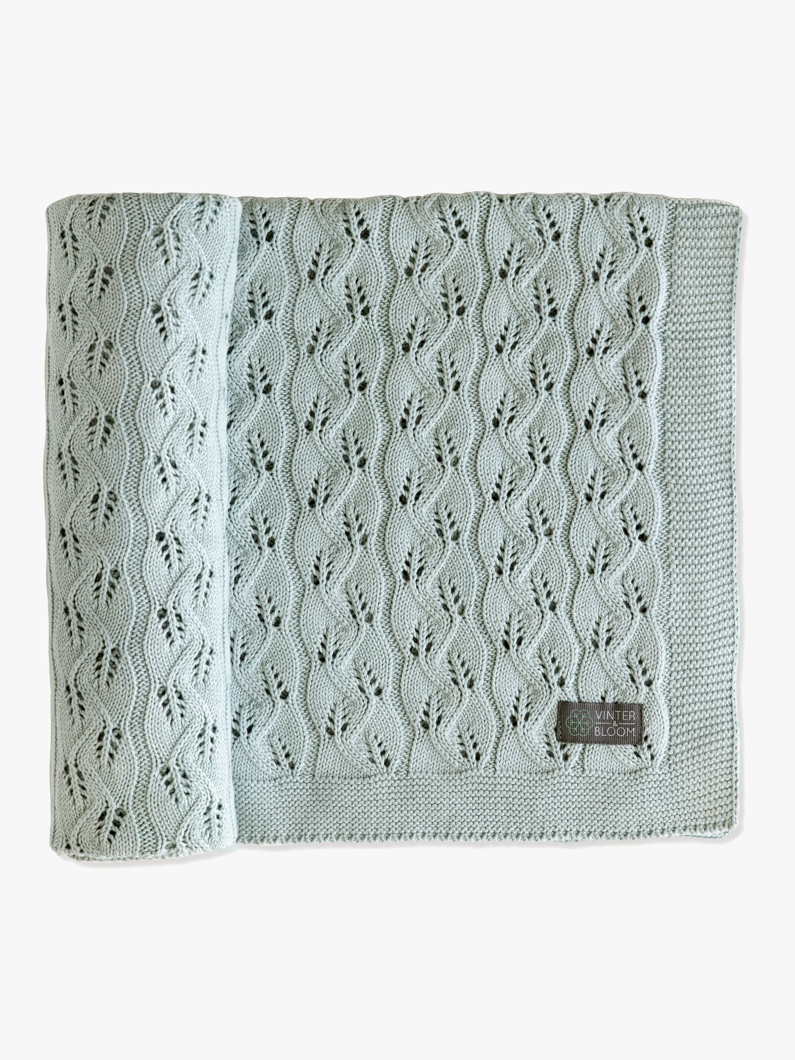 Vinter &  Bloom Decke Moment ÖKO, Sage Green
