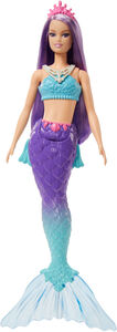 Barbie Dreamtopia Puppe Meerjungfrau mit Lila Haar & Rosa Krone