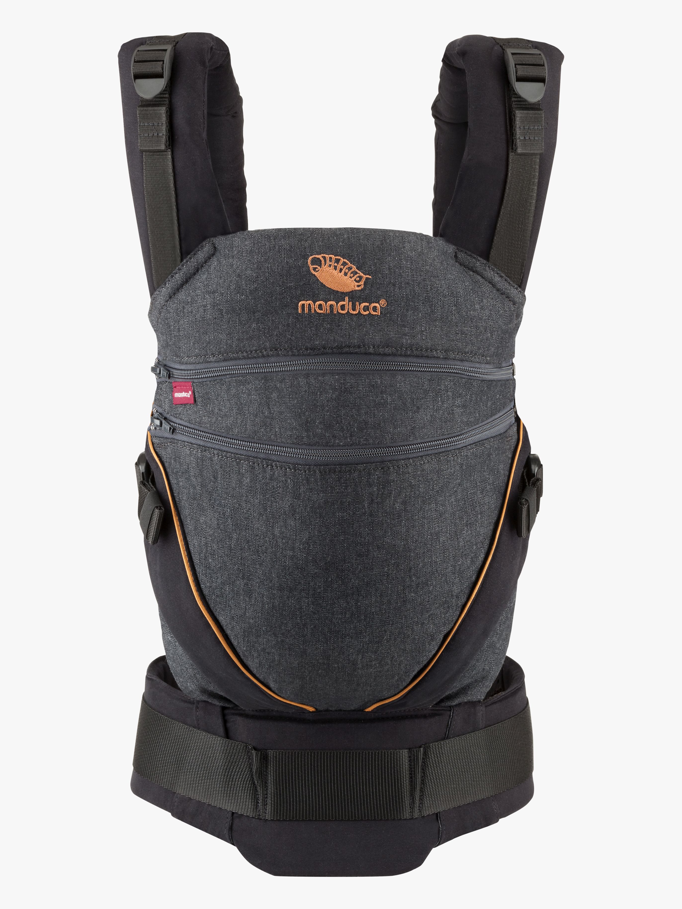 XT Cotton Babytrage, Denimblack-Toffee