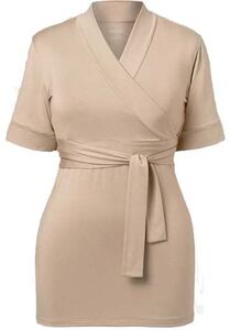Boob Lounge Wrap Pullover, Sand