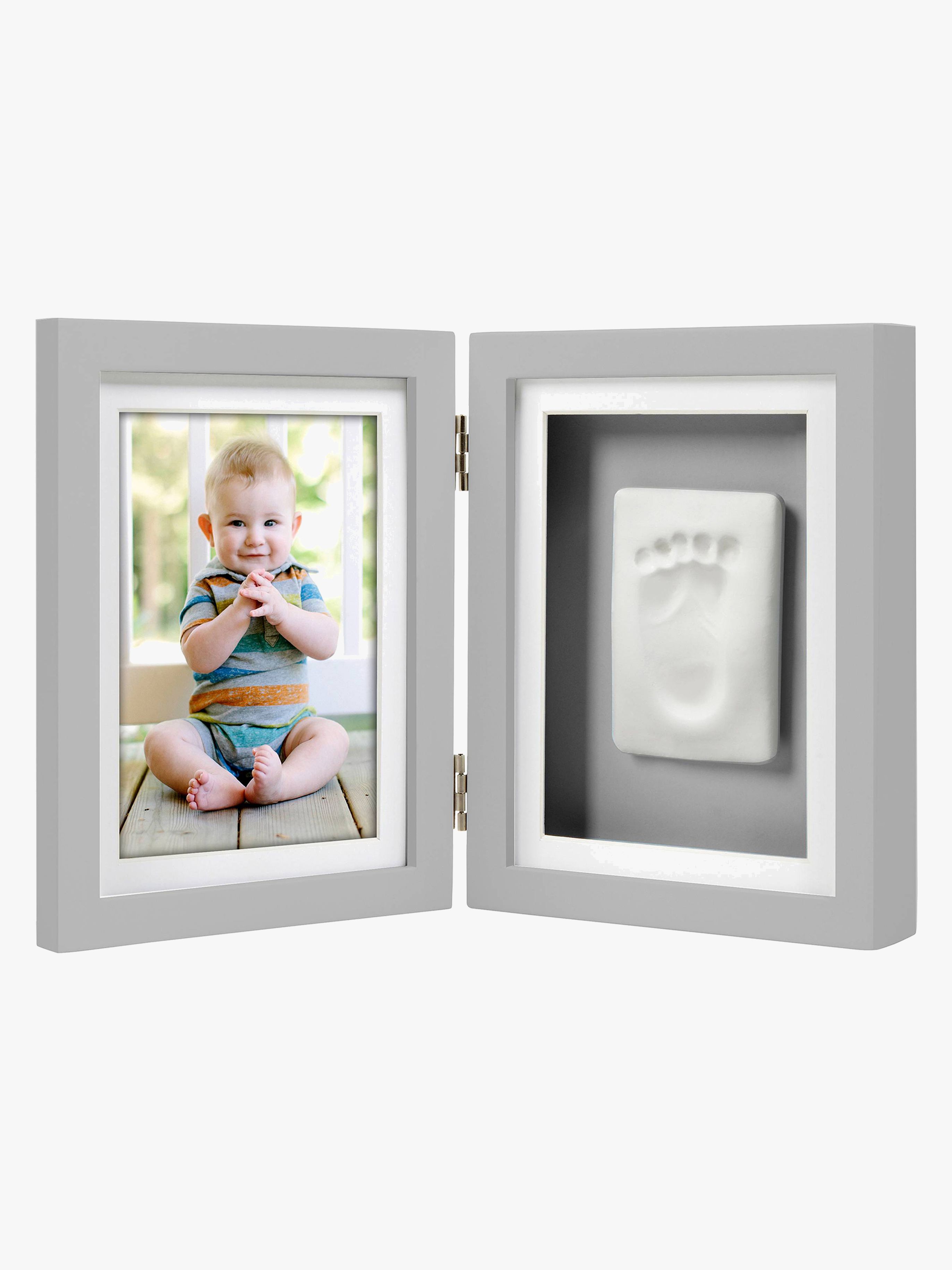 Babyprints Rahmen Doppelteilig, Grau