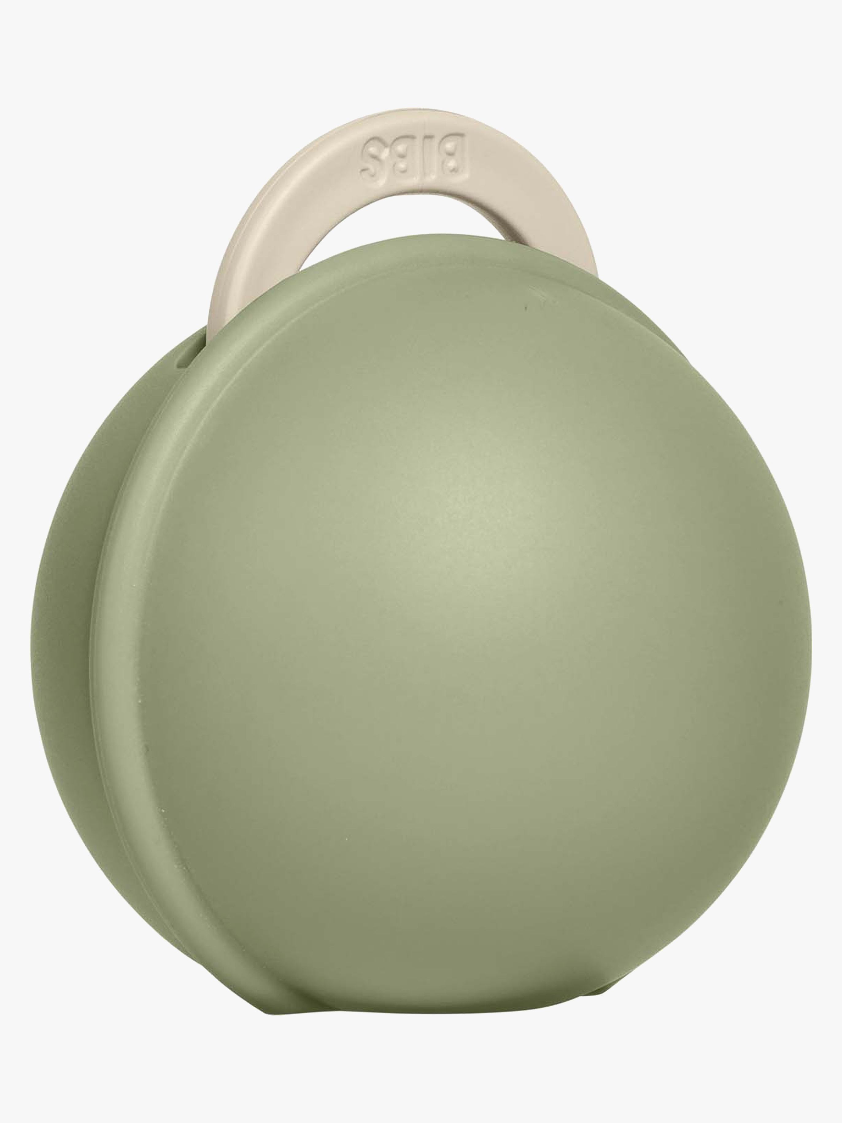BIBS Colour Schnuller Latex Größe 1 Rund &  Schnullerbox Mini, Ivory/Sage
