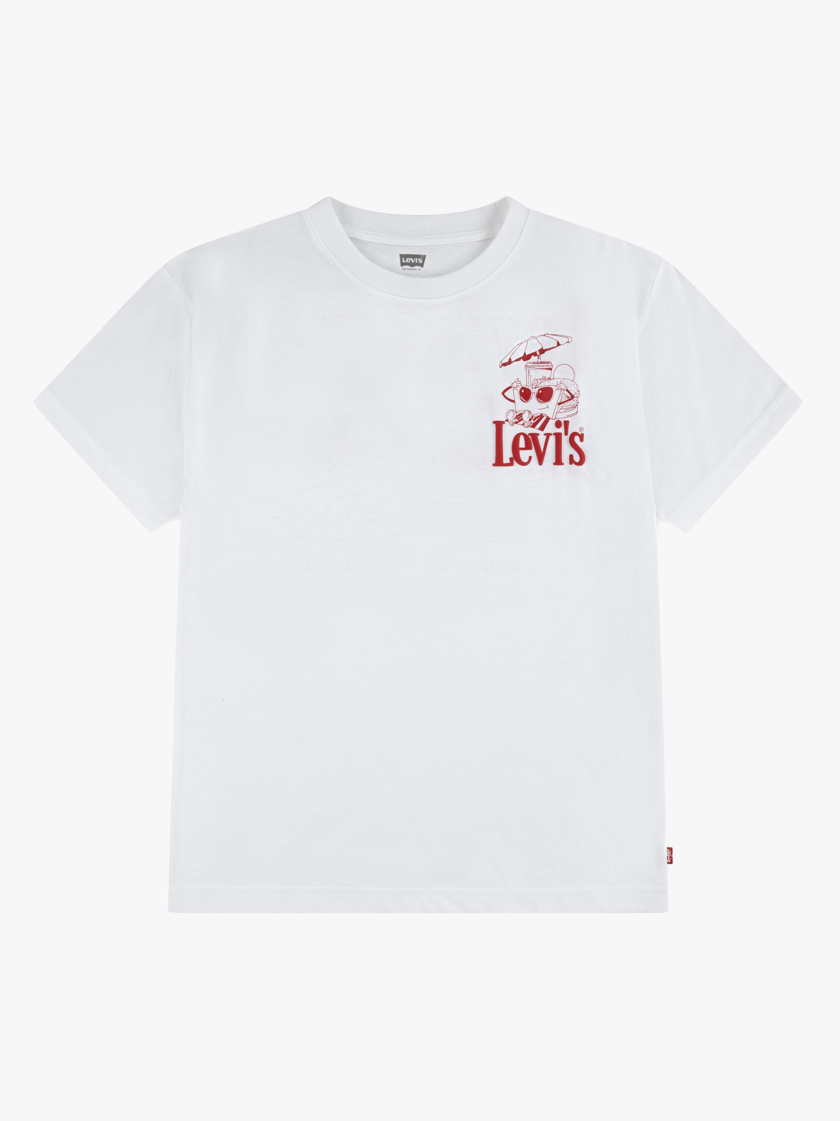 Levi's LVB Burger Meal T-Shirt, Bright White, 152