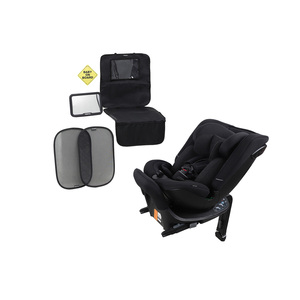 Beemoo i-Size Wendbarer Kindersitz inkl. Zubehörpaket, Black Stone