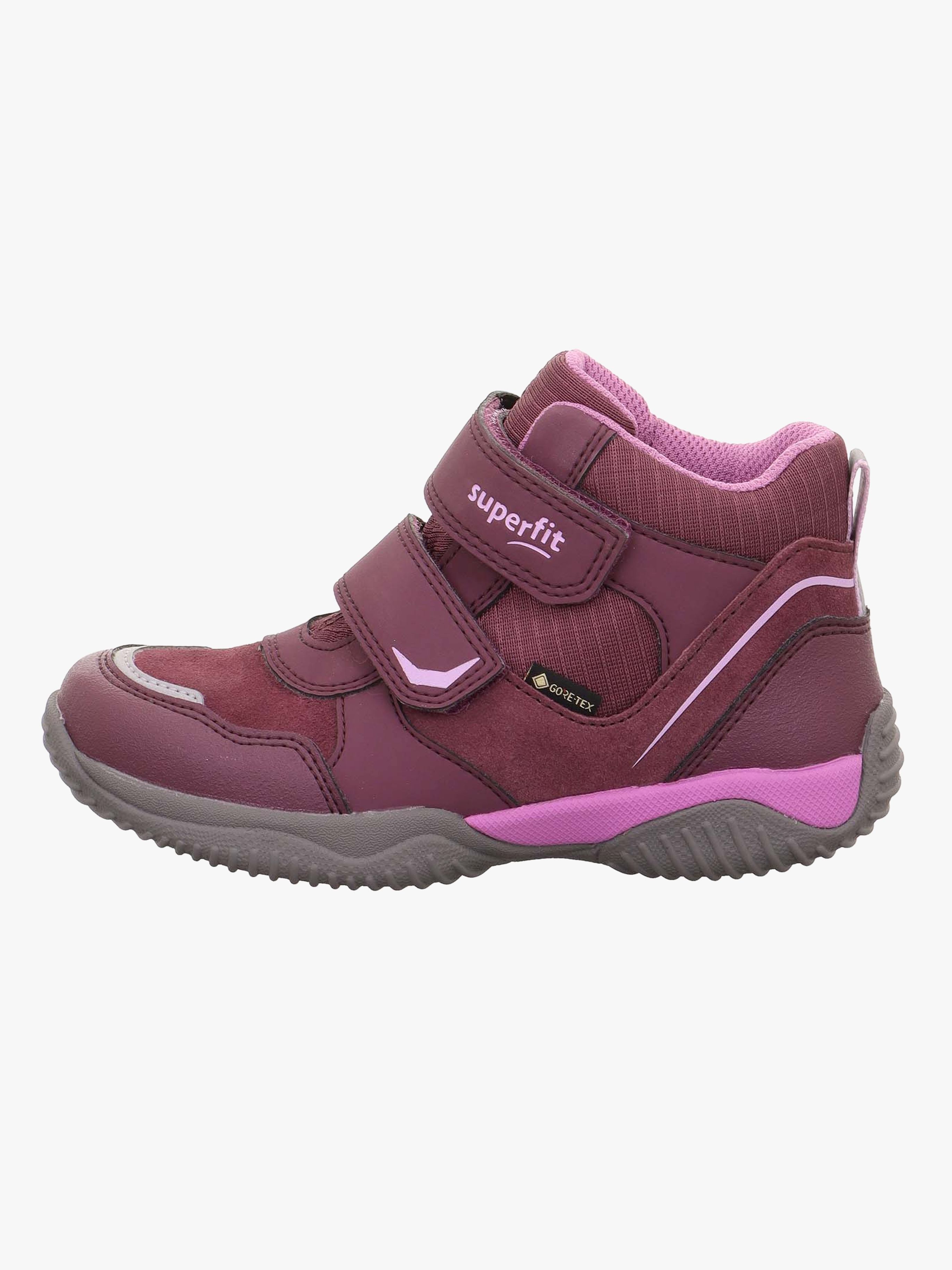 Superfit Storm GTX Wasserdichte Mid Kinder Sneakers, Red/Purple, 31, Kinderschuhe