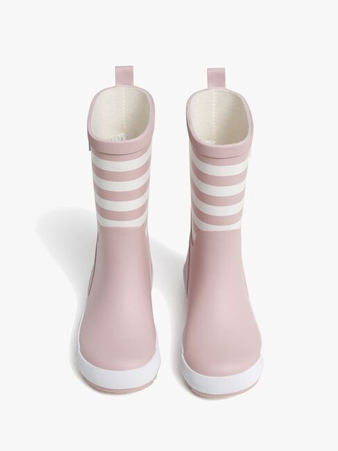 Nordbjørn Dagg Gummistiefel, Rosa/Weiß