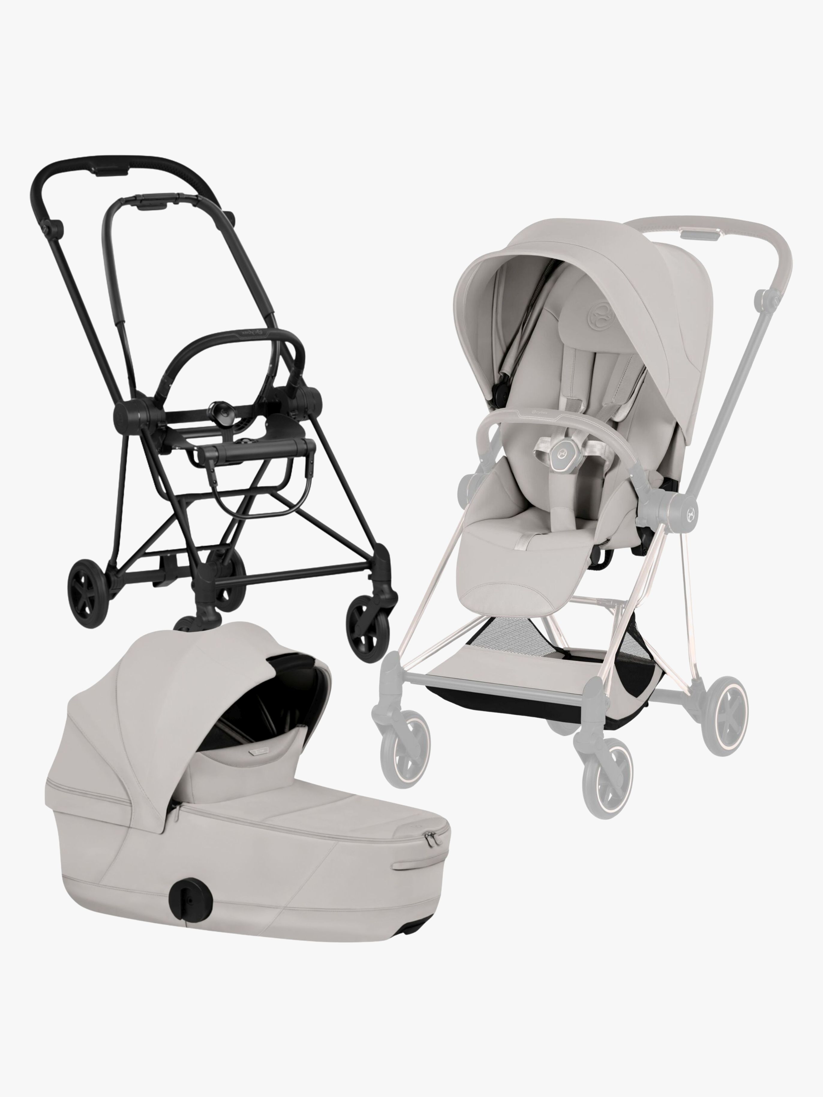 Cybex Mios Style Kombikinderwagen, Matt Black/City Grey