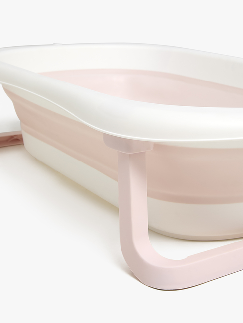 Beemoo CARE Assist Faltbare Badewanne, Pink/White
