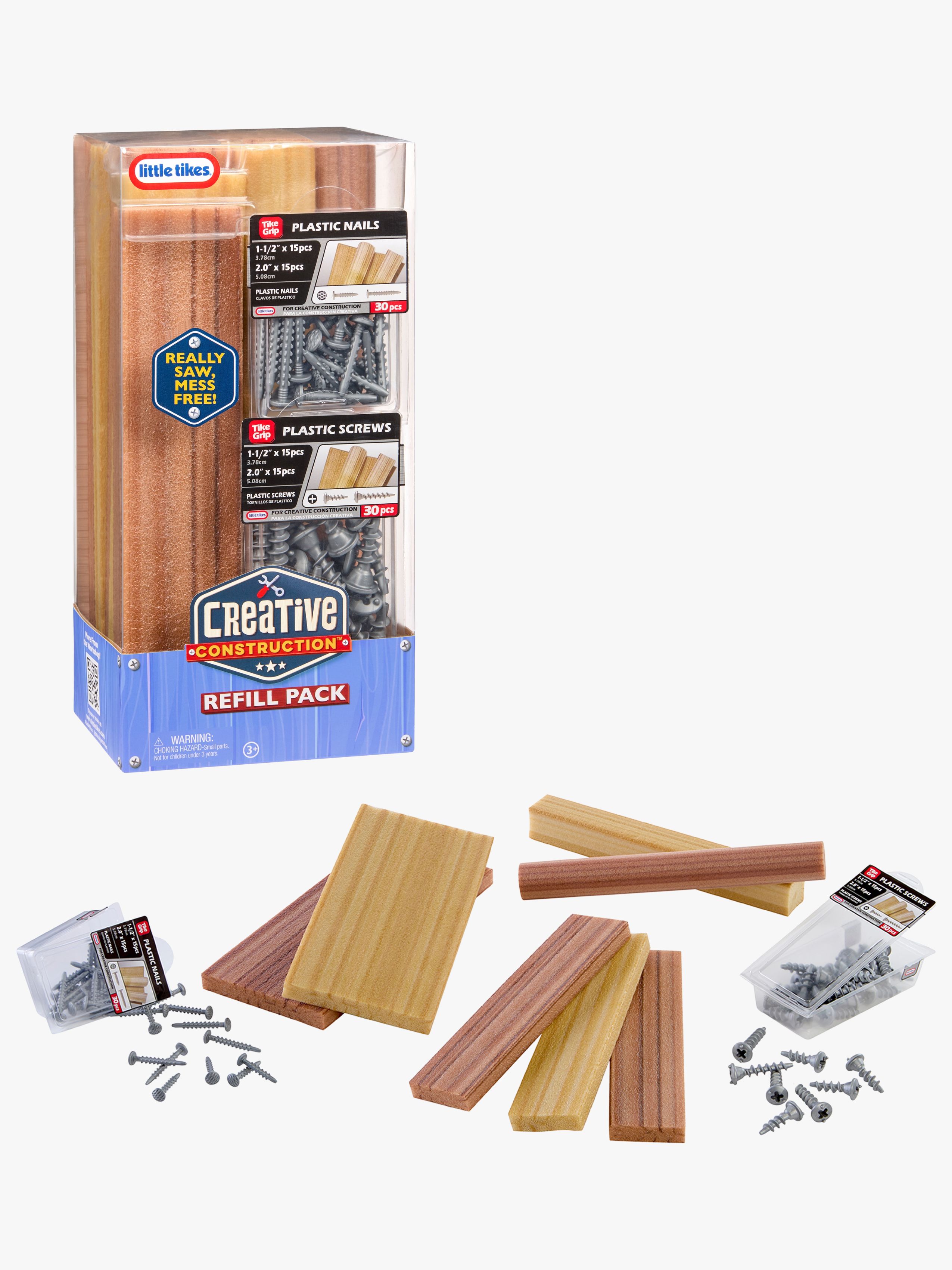 Little Tikes Creative Construction Nachfüllpack mit Nägeln &  Schrauben