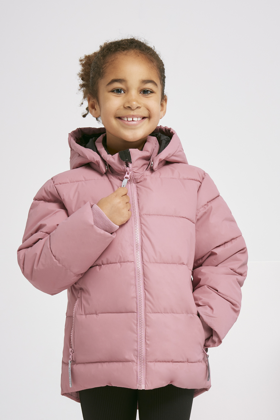 Nordbjørn Star Reflektierende Winterjacke, Dusty Pink