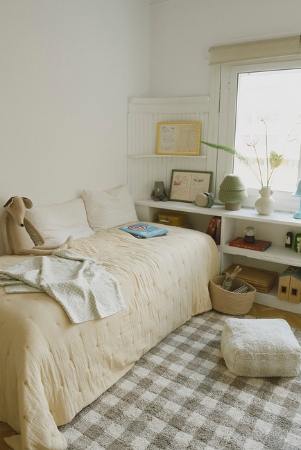 Lorena Canals Vichy Sitzhocker, Ivory