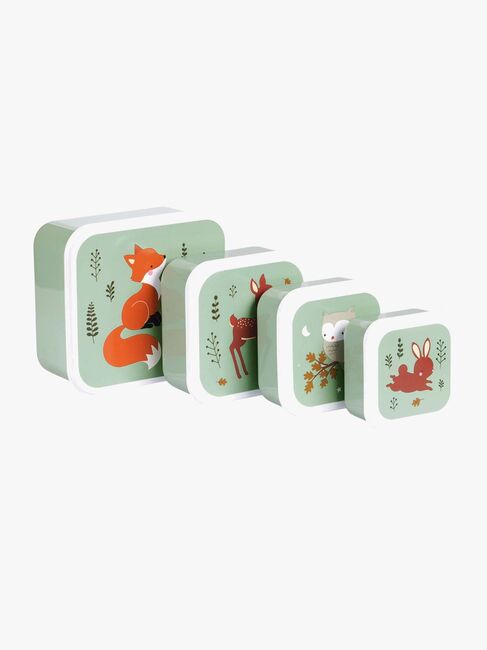 A Little Lovely Company Lunchbox-Set, Forest Friends