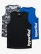 Hyperfied Bounce Tanktop 3er Pack, Black/Camo Black/Blue