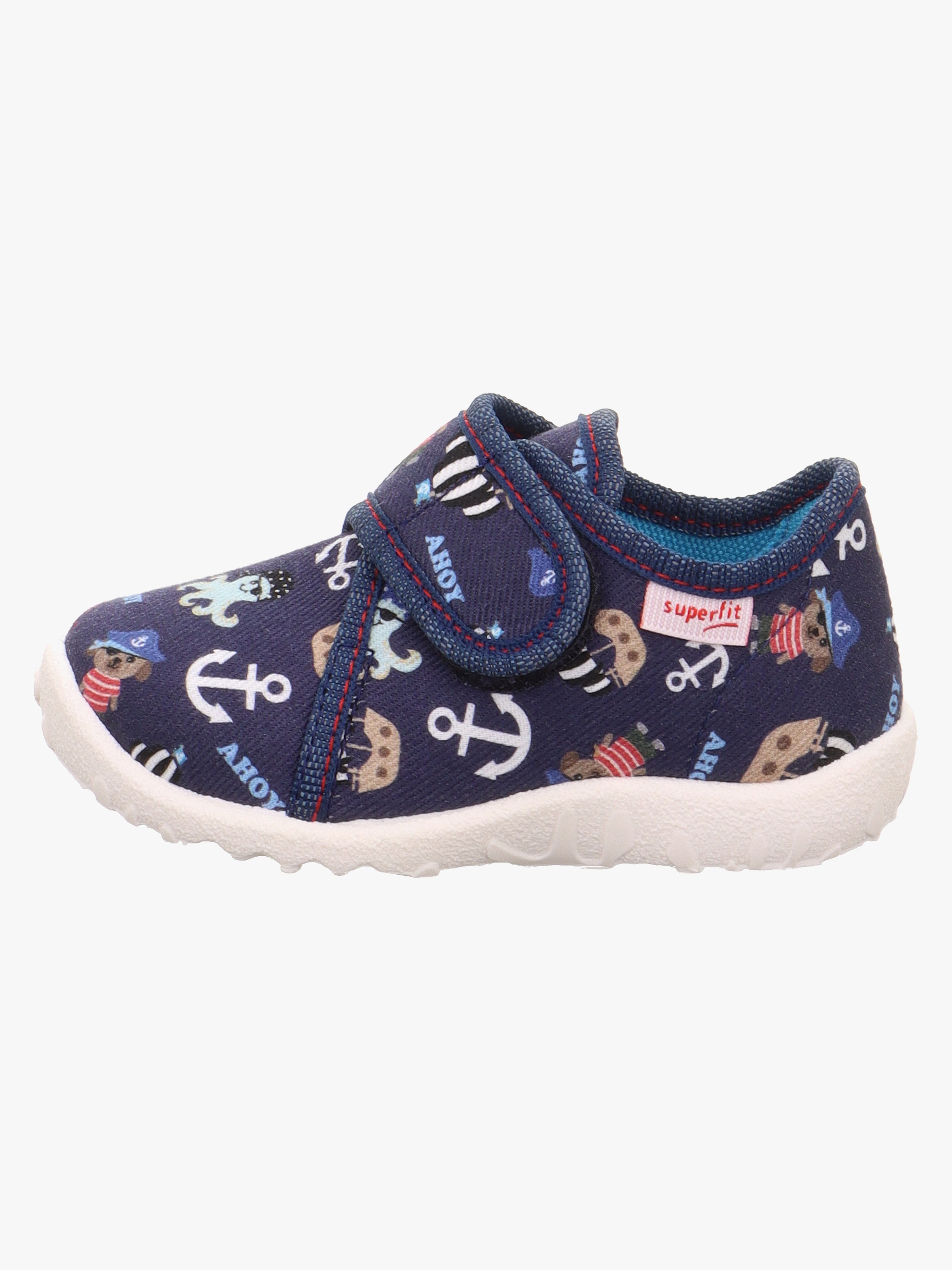 Superfit Spotty Hausschuhe, Dark Blue/Multicoloured, 18