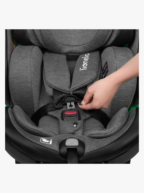 Lionelo Harmony i-Size Kindersitz, Grey Graphite Leather
