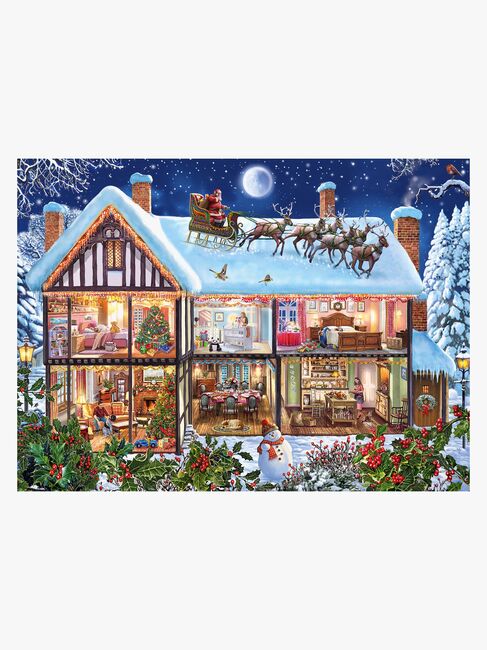 Ravensburger Puzzle Weihnachten zu Hause, 100 Teile