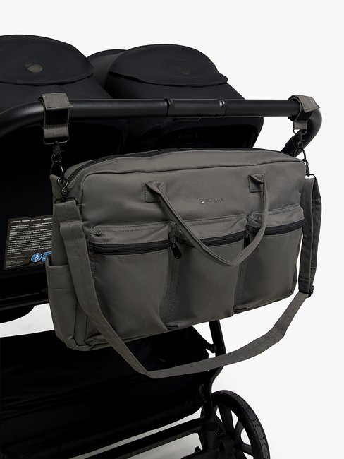 Beemoo Pro Double Wickeltasche, Mocha Grey