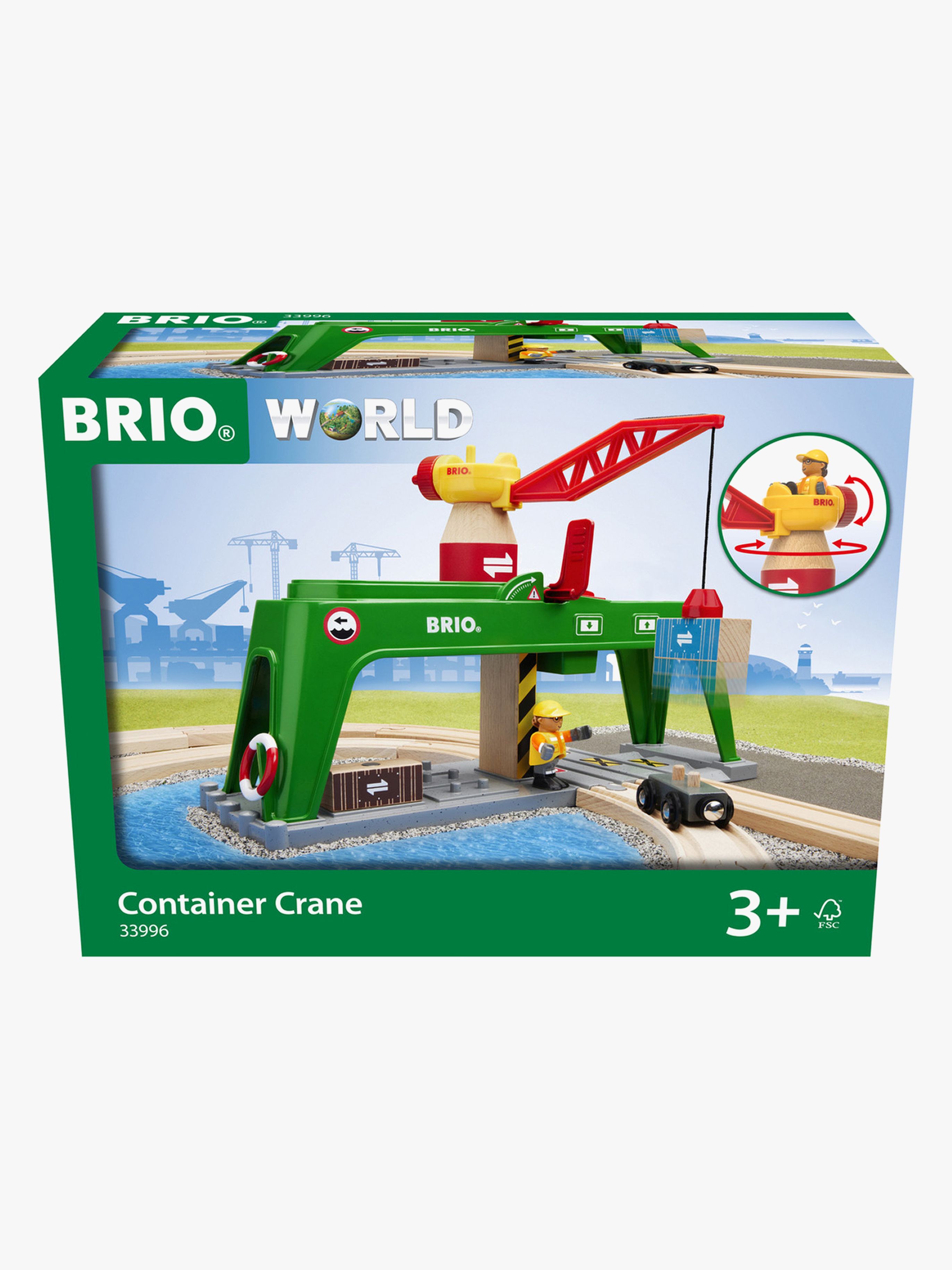 BRIO 33996 Container Kran Eisenbahnzubehör