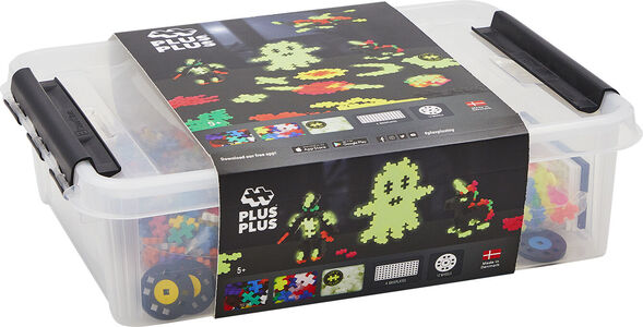 Plus-Plus Build and Glow 3D Aufbewahrungsbox 2000 Teile