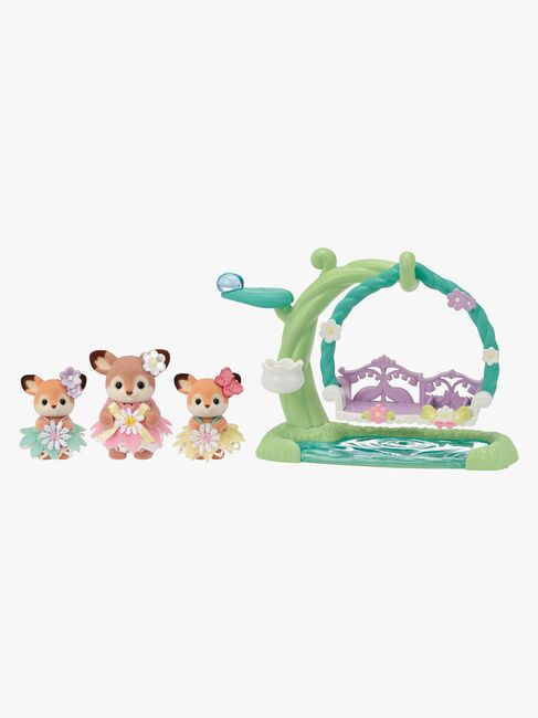 Sylvanian Families Figurenset Hirschbabys mit Blumenschaukel
