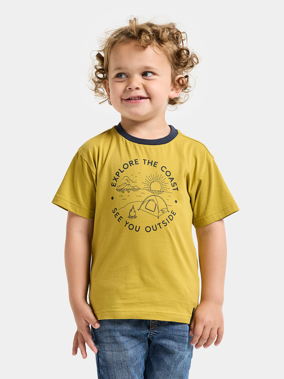 Didriksons Mynta T-Shirt, Yellow Pollen, 100